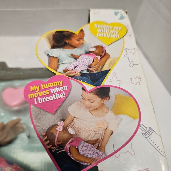 New Box Luvabella Newborn African American Interactive Life like Girl Doll Real - Picture 15 of 16